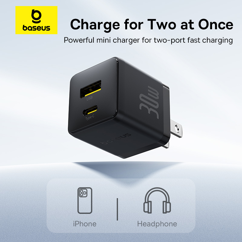 Củ Sạc Nhanh 30w BASEUS Cổng USB + Type C PD Palm Nhỏ Gọn Củ Sạc Nhanh 30w BASEUS Cổng USB + Type C PD Palm Nhỏ Gọn - Ảnh 6