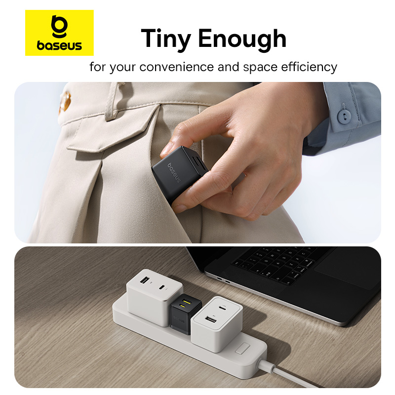 Củ Sạc Nhanh 30w BASEUS Cổng USB + Type C PD Palm Nhỏ Gọn Củ Sạc Nhanh 30w BASEUS Cổng USB + Type C PD Palm Nhỏ Gọn - Ảnh 5