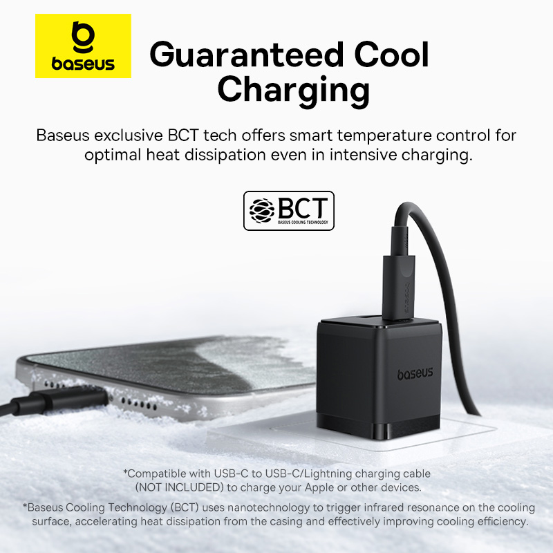 Củ Sạc Nhanh 30w BASEUS Cổng USB + Type C PD Palm Nhỏ Gọn Củ Sạc Nhanh 30w BASEUS Cổng USB + Type C PD Palm Nhỏ Gọn - Ảnh 9