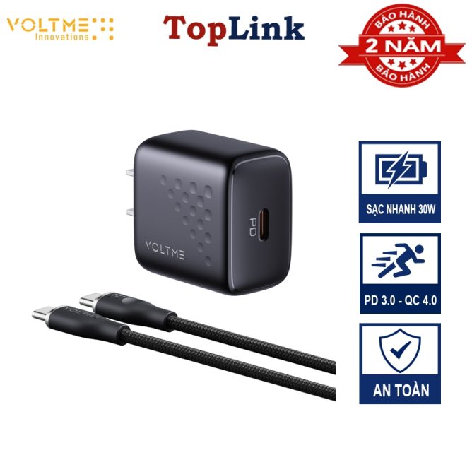 Bộ Sạc Nhanh 30W VOLTME