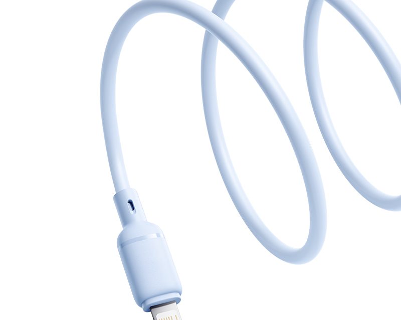 Cáp Sạc BASEUS 2.4a Silky Cho iPhone Kiểm Soát Nhiệt Độ Sạc Truyền Data cap sac baseus 2 4a silky cho iphone 5 6 7 8 xsmax 11 12 kiem soat nhiet Do sac truyen data 480mbps cap cao su chong gay ben bi thoi trang 10