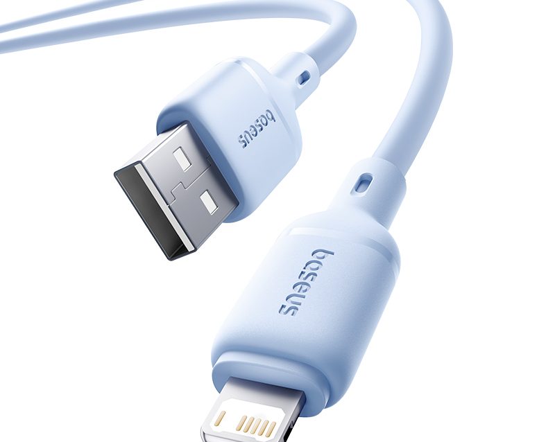 Cáp Sạc BASEUS 2.4a Silky Cho iPhone Kiểm Soát Nhiệt Độ Sạc Truyền Data cap sac baseus 2 4a silky cho iphone 5 6 7 8 xsmax 11 12 kiem soat nhiet Do sac truyen data 480mbps cap cao su chong gay ben bi thoi trang 11