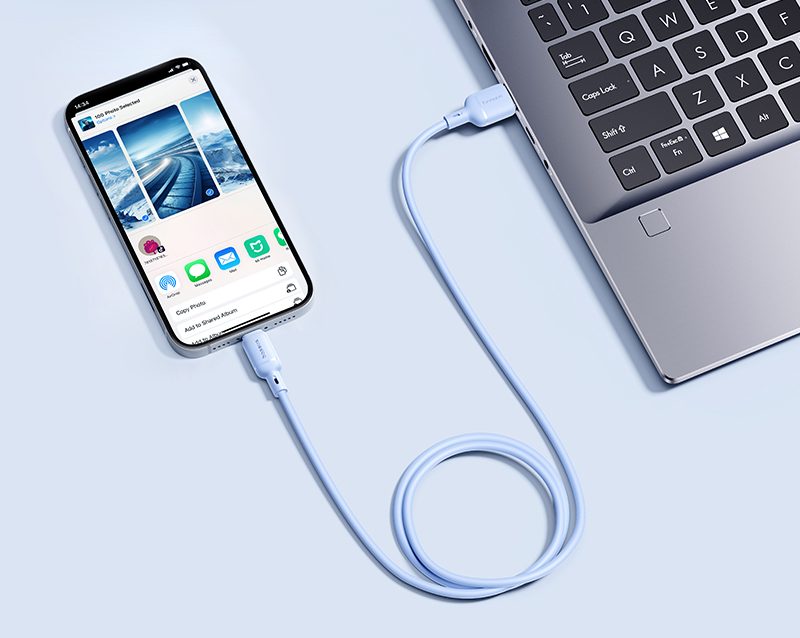 Cáp Sạc BASEUS 2.4a Silky Cho iPhone Kiểm Soát Nhiệt Độ Sạc Truyền Data cap sac baseus 2 4a silky cho iphone 5 6 7 8 xsmax 11 12 kiem soat nhiet Do sac truyen data 480mbps cap cao su chong gay ben bi thoi trang 12