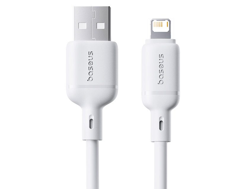 Cáp Sạc BASEUS 2.4a Silky Cho iPhone Kiểm Soát Nhiệt Độ Sạc Truyền Data cap sac baseus 2 4a silky cho iphone 5 6 7 8 xsmax 11 12 kiem soat nhiet Do sac truyen data 480mbps cap cao su chong gay ben bi thoi trang 14