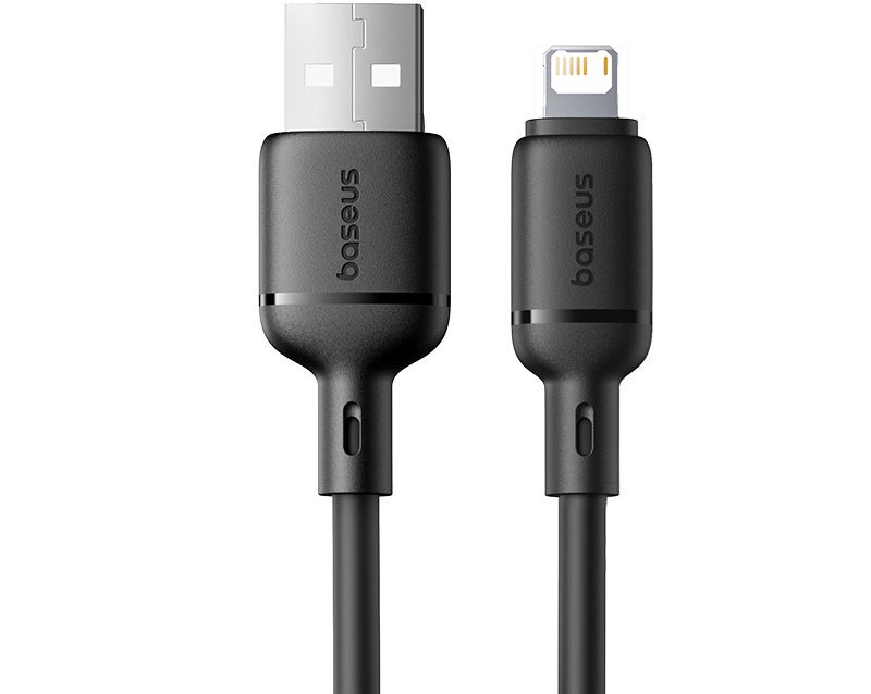 Cáp Sạc BASEUS 2.4a Silky Cho iPhone Kiểm Soát Nhiệt Độ Sạc Truyền Data cap sac baseus 2 4a silky cho iphone 5 6 7 8 xsmax 11 12 kiem soat nhiet Do sac truyen data 480mbps cap cao su chong gay ben bi thoi trang 15