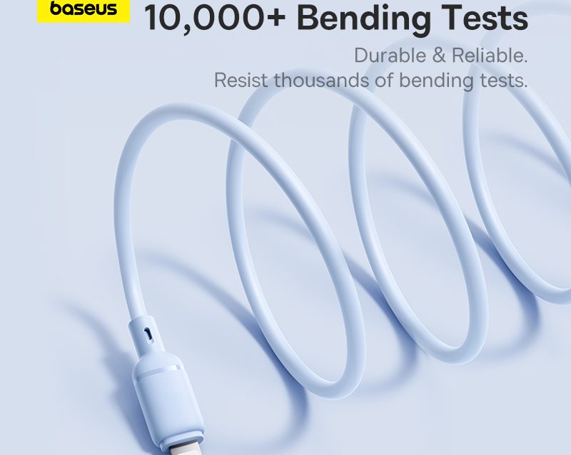 Cáp Sạc BASEUS 2.4a Silky Cho iPhone Kiểm Soát Nhiệt Độ Sạc Truyền Data cap sac baseus 2 4a silky cho iphone 5 6 7 8 xsmax 11 12 kiem soat nhiet Do sac truyen data 480mbps cap cao su chong gay ben bi thoi trang 6