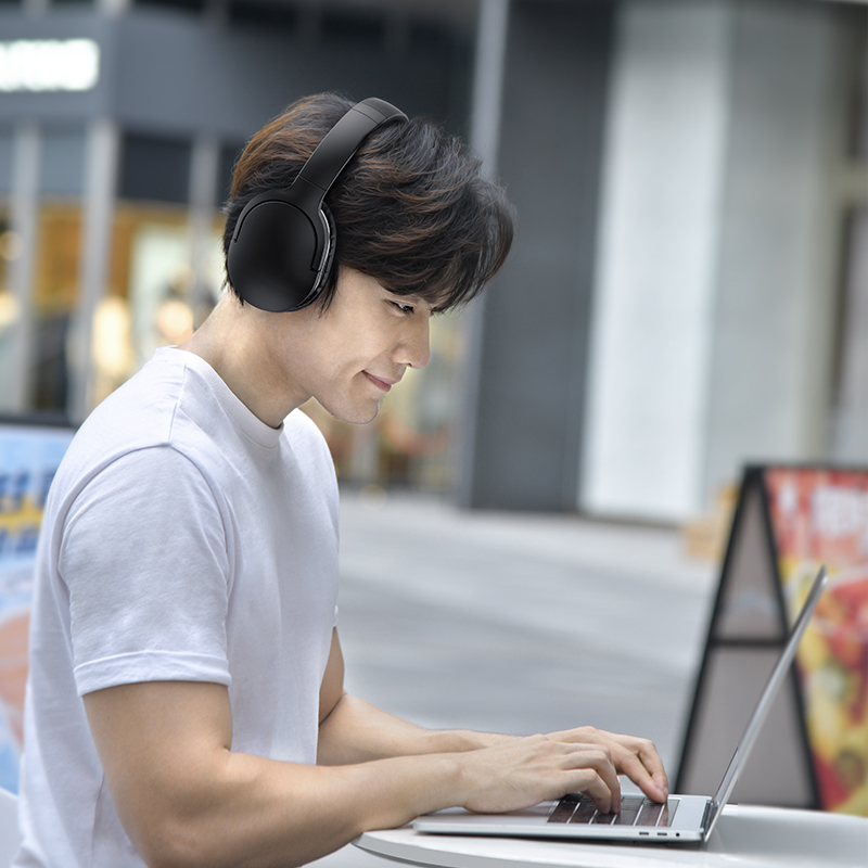 Tai Nghe Chụp Tai Không Dây BASEUS D02 Pro Encok Wireless Headphone Tai Nghe Chụp Tai Không Dây BASEUS D02 Pro Encok Wireless Headphone - Ảnh 4