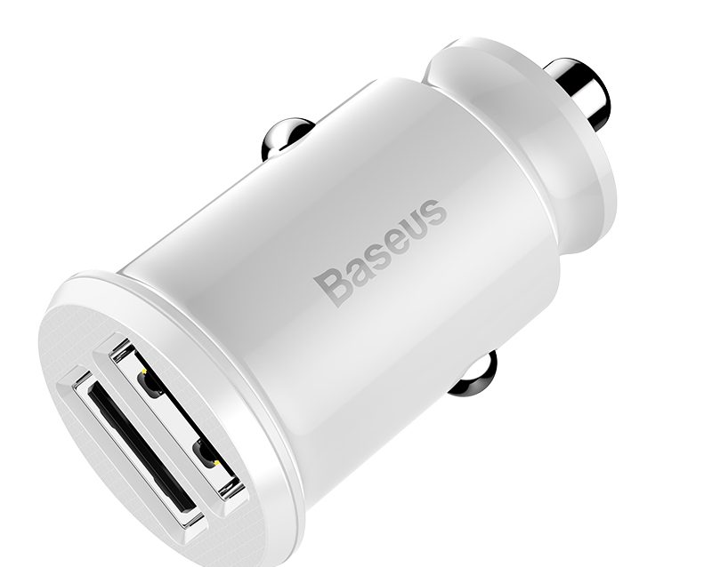 tau sac nhanh 30w baseus ccall ml01 2 cong dual usb 5v 3 1a cho xe hoi O to 2