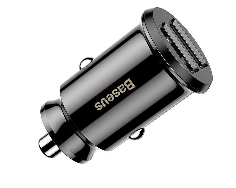 tau sac nhanh 30w baseus ccall ml01 2 cong dual usb 5v 3 1a cho xe hoi O to 7