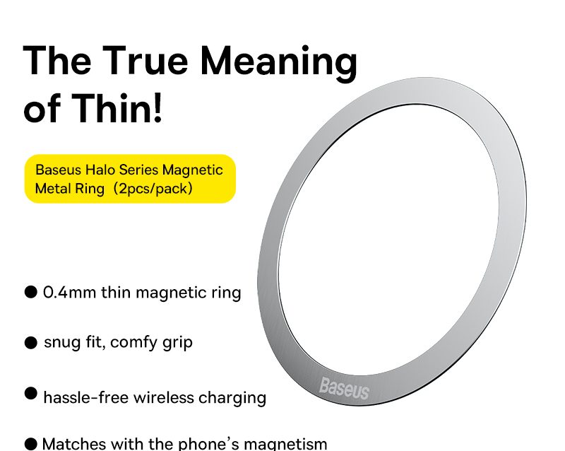 Alternative view of Vòng Kim Loại MagSafe BASEUS Metal Ring Cho Điện Thoại Di Động
