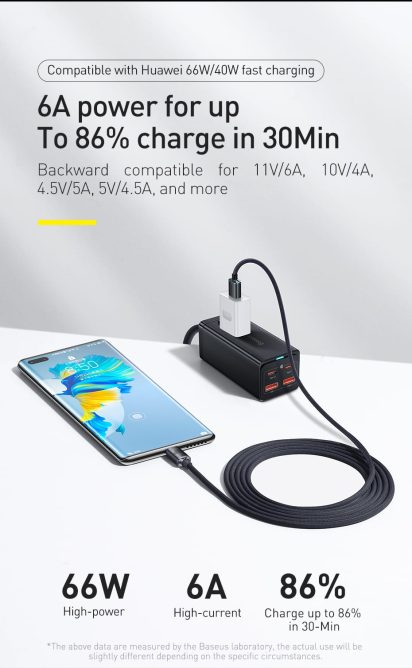 Cáp Sạc Nhanh 100W Baseus USB to Type C Dây Bọc Dù Quick Charge 3.0 Công Suất Lớn