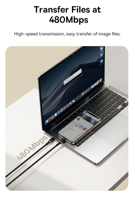 Cáp Sạc Nhanh PD 20w Baseus Dura Type C to Lightning Bọc Dù Truyền Data 480Mbps