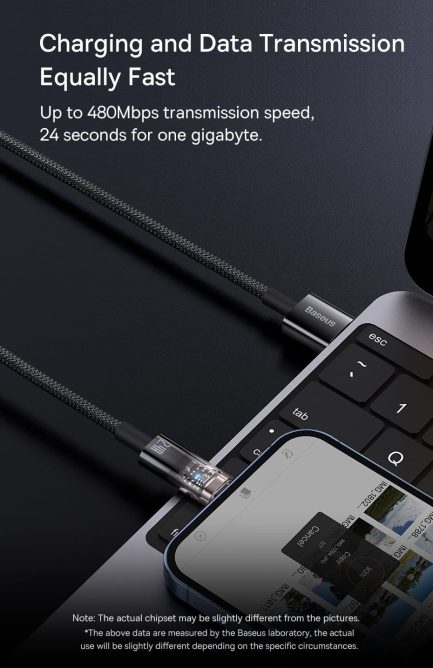 Cáp Sạc Tự Ngắt Baseus 2.4A USB to Lightning Auto Power Off Bảo Vệ Pin