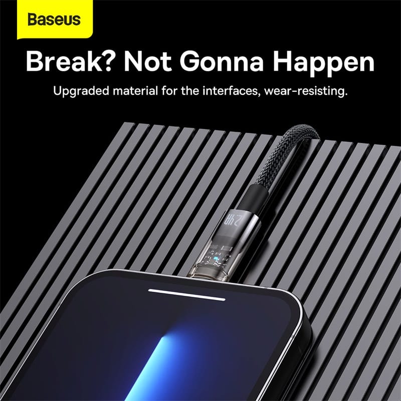 Cáp Sạc Tự Ngắt Baseus 2.4A USB to Lightning Power Off Bảo Vệ Pin Cáp Sạc Tự Ngắt Baseus 2.4A USB to Lightning Power Off Bảo Vệ Pin - Ảnh 5