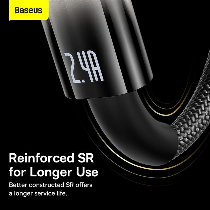 Cáp Sạc Tự Ngắt Baseus 2.4A USB to Lightning Power Off Bảo Vệ Pin Cáp Sạc Tự Ngắt Baseus 2.4A USB to Lightning Power Off Bảo Vệ Pin - Ảnh 3