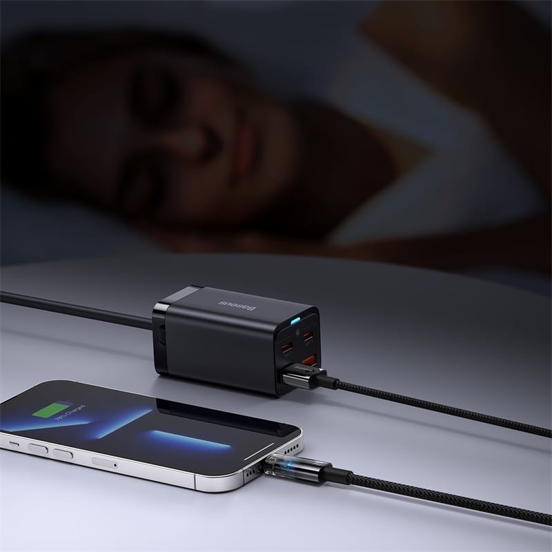 Cáp Sạc Tự Ngắt Baseus 2.4A USB to Lightning Power Off Bảo Vệ Pin Cáp Sạc Tự Ngắt Baseus 2.4A USB to Lightning Power Off Bảo Vệ Pin - Ảnh 10