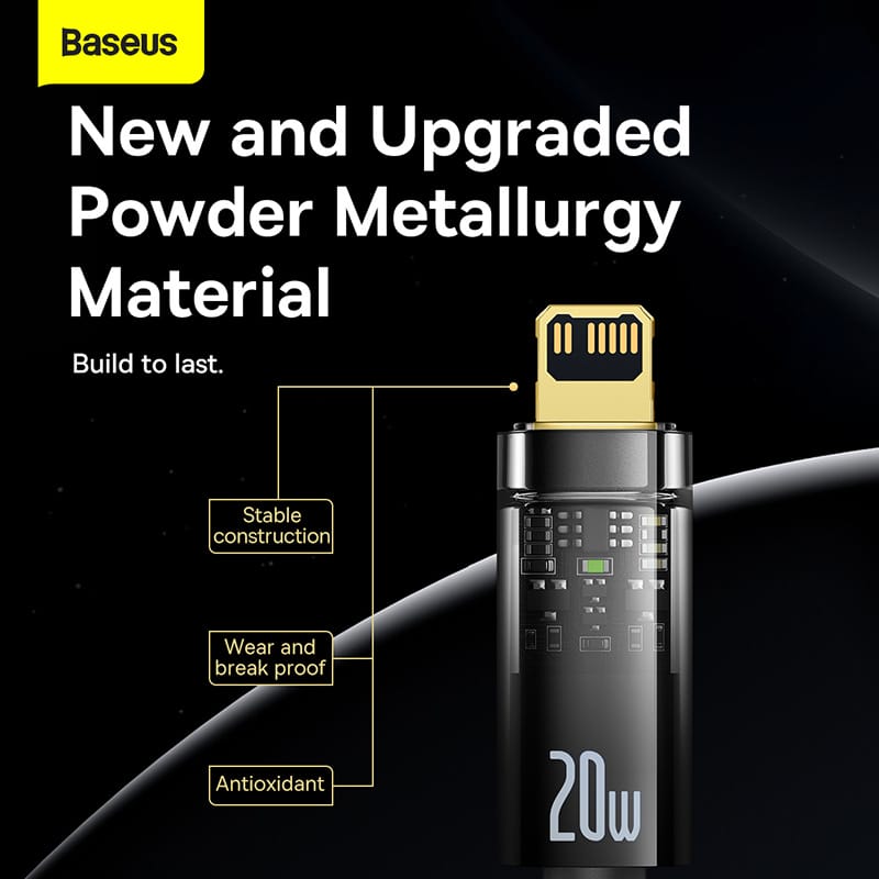 Cáp Sạc Tự Ngắt Baseus 20W Type C to Lightning Power Off Bảo Vệ Pin Cáp Sạc Tự Ngắt Baseus 20W Type C to Lightning Power Off Bảo Vệ Pin - Ảnh 5