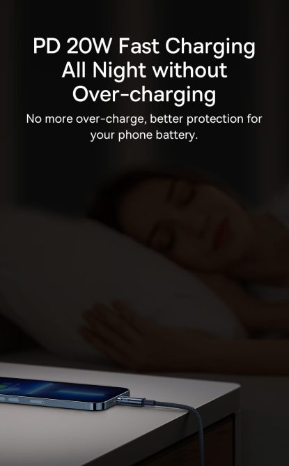 Cáp Sạc Tự Ngắt Baseus 20W Type C to Lightning Power Off Bảo Vệ Pin Cáp Sạc Tự Ngắt Baseus 20W Type C to Lightning Auto Power Off Bảo Vệ Pin