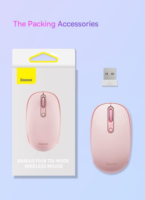 Chuột Không Dây Bluetooth Baseus Wireless Giảm Ồn Thiết Kế Gọn Nhẹ 1600 DPI
