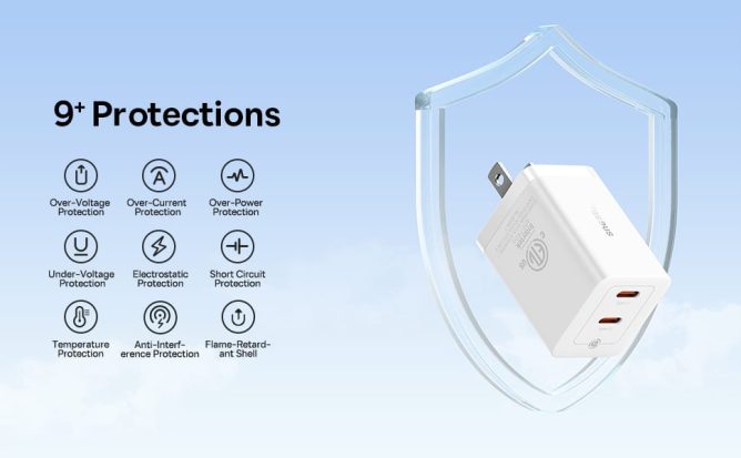 Củ Sạc nhanh 40W BASEUS GaN5 Pro 40W Type C + Type C Chuẩn PD Fast Charger