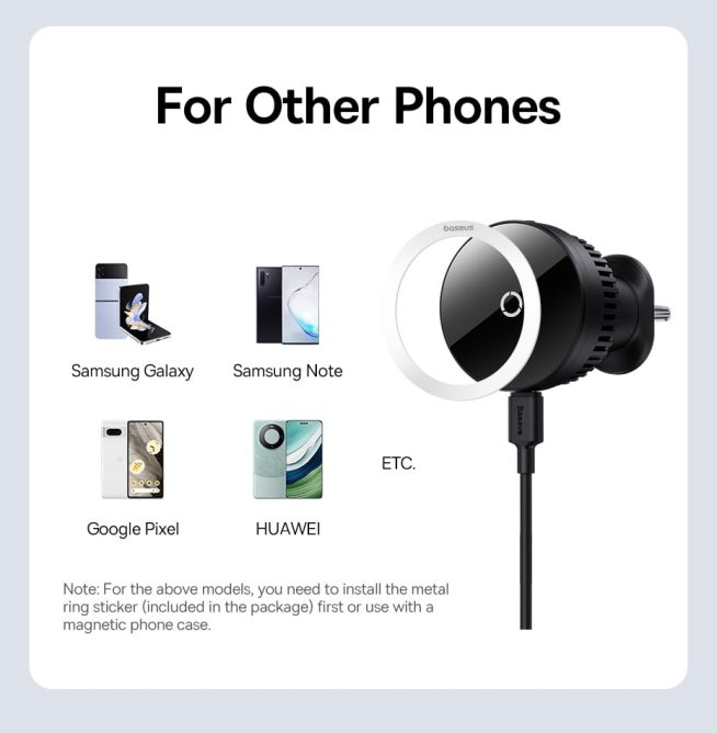 Đế Sạc Không Dây 15w Trên Xe Ô Tô Baseus Magpro Series Car Magnetic Wireless Charging