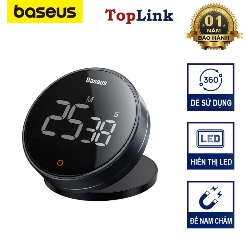 Đồng Hồ Hẹn Giờ Đếm Ngược BASEUS Heyo Rotation Countdown Timer Pro