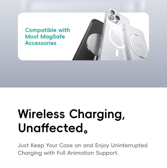 Ốp Điện Thoại Iphone Baseus Từ Tính Magsafe Cao Cấp Siêu Mỏng 1mm Trong Suốt Chống Bám Vân Tay Kèm Kính Cường Lực HD