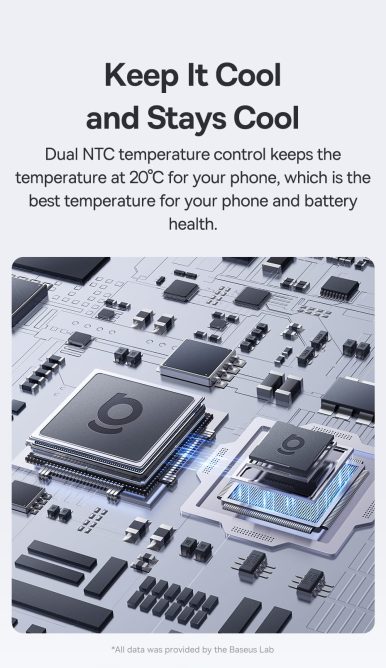 Quạt Tản Nhiệt Sò Lạnh Baseus Magpro II Kiêm Đế Sạc Ko Dây 15w Hít Nam Châm Làm Mát 20 Độ