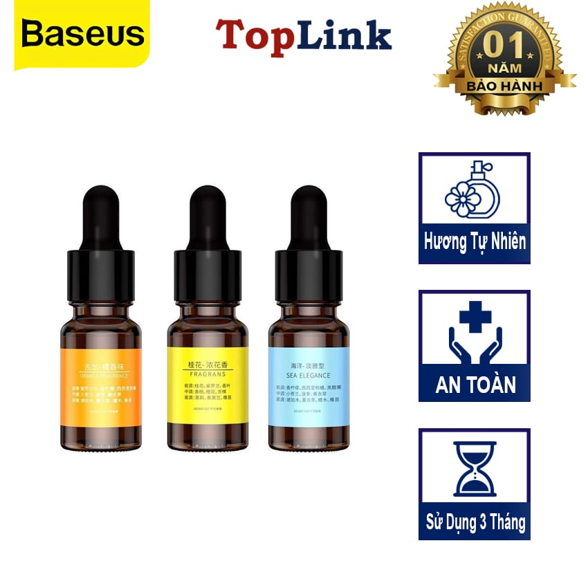 Tinh Dầu Tự Nhiên Nguyên Chất Baseus Essential Oil An Toàn Sức Khoẻ