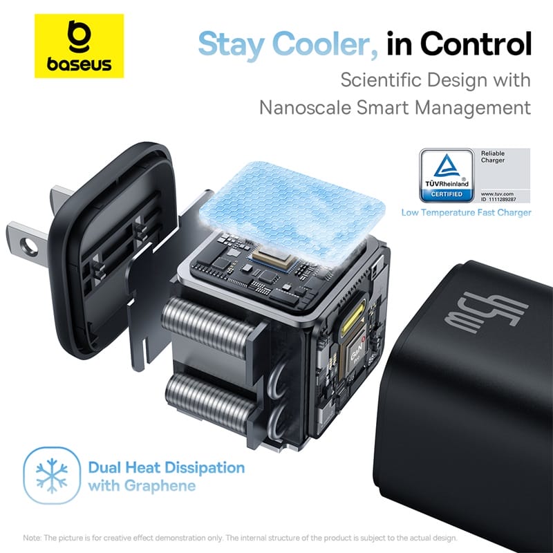 Củ Sạc Nhanh Baseus PicoGo 45W Sạc PD3.0 Siêu Nhỏ An Toàn Cho Điện Thoại Laptop Củ Sạc Nhanh Baseus PicoGo 45W Sạc PD3.0 Siêu Nhỏ An Toàn Cho Điện Thoại Laptop - Ảnh 8