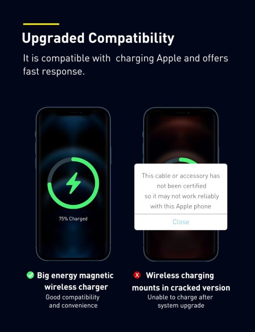 Kẹp Điện Thoại 15W BASEUS Magsafe Big Energy Sạc Nhanh Không Dây Trên Xe Ô Tô