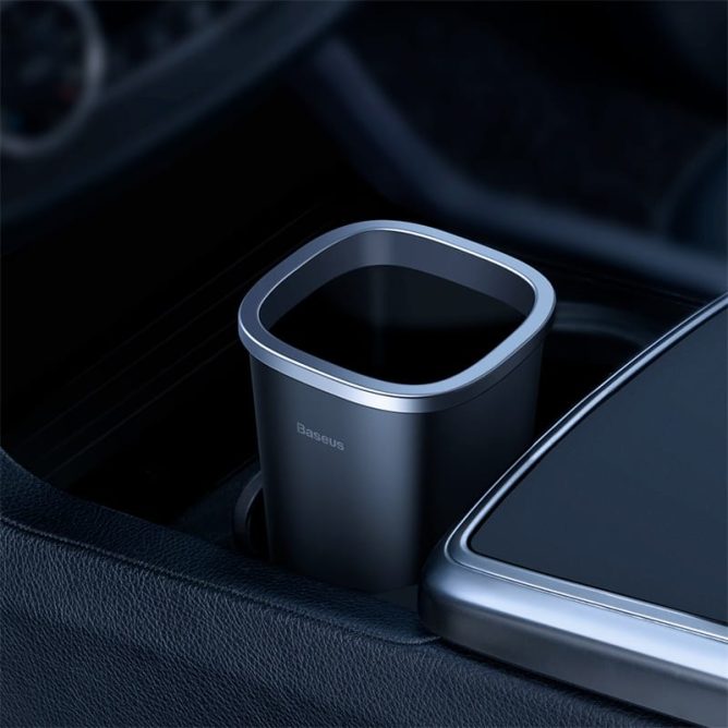 Thùng Rác Mini Baseus Dust Free Đa Năng Sử Dụng Trên Xe Ô Tô, Văn Phòng, Bàn Làm Việc Có 90 Túi Đựng Đi Kèm 800 ML
