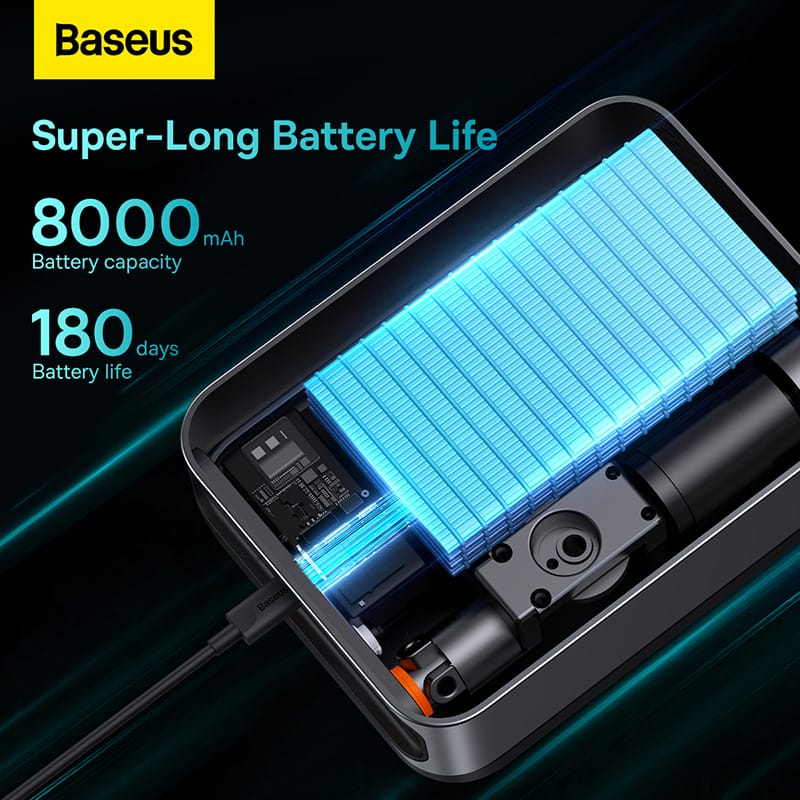 Bơm Lốp Kiêm Kích Nổ Xe Hơi Baseus CH003 Super Energy 2 IN 1 Bơm Lốp Kiêm Kích Nổ Xe Hơi Baseus CH003 Super Energy 2 IN 1 - Ảnh 5