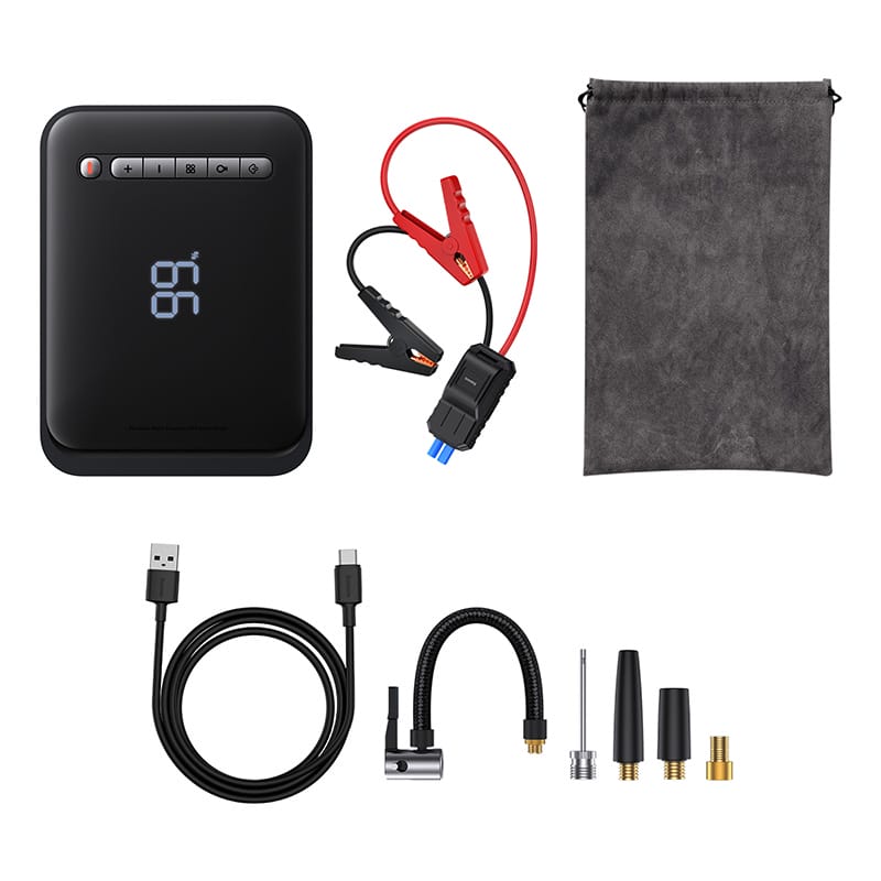 Bơm Lốp Kiêm Kích Nổ Xe Hơi Baseus CH003 Super Energy 2 IN 1 Bơm Lốp Kiêm Kích Nổ Xe Hơi Baseus CH003 Super Energy 2 IN 1 - Ảnh 12