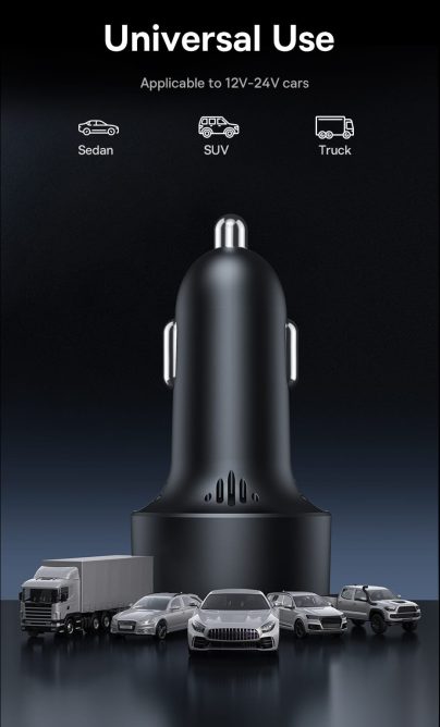 Tẩu Sạc Nhanh 30w Baseus BS-CG010 Trên Ô Tô Xe Hơi 12V-24V